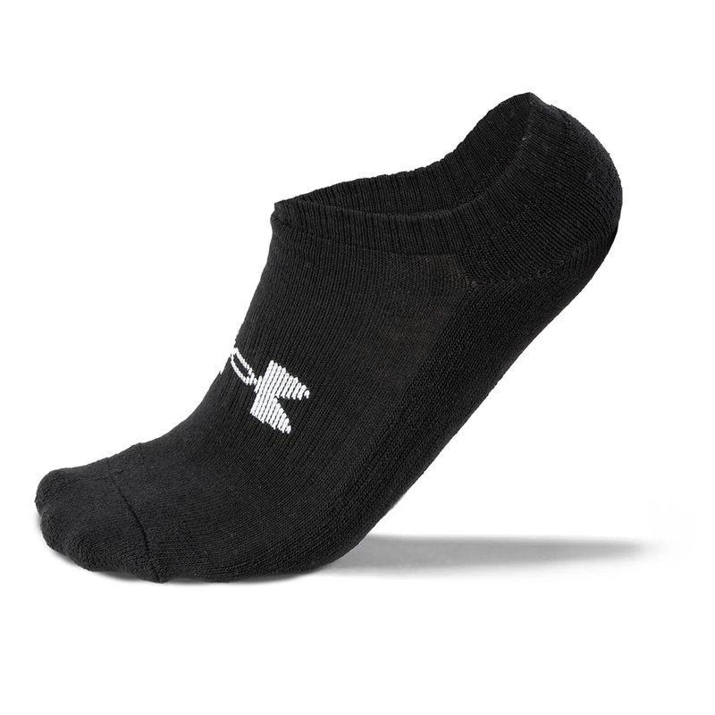 Meia Unissex Under Armour Cotton Invisível - Pacote com 3 pares