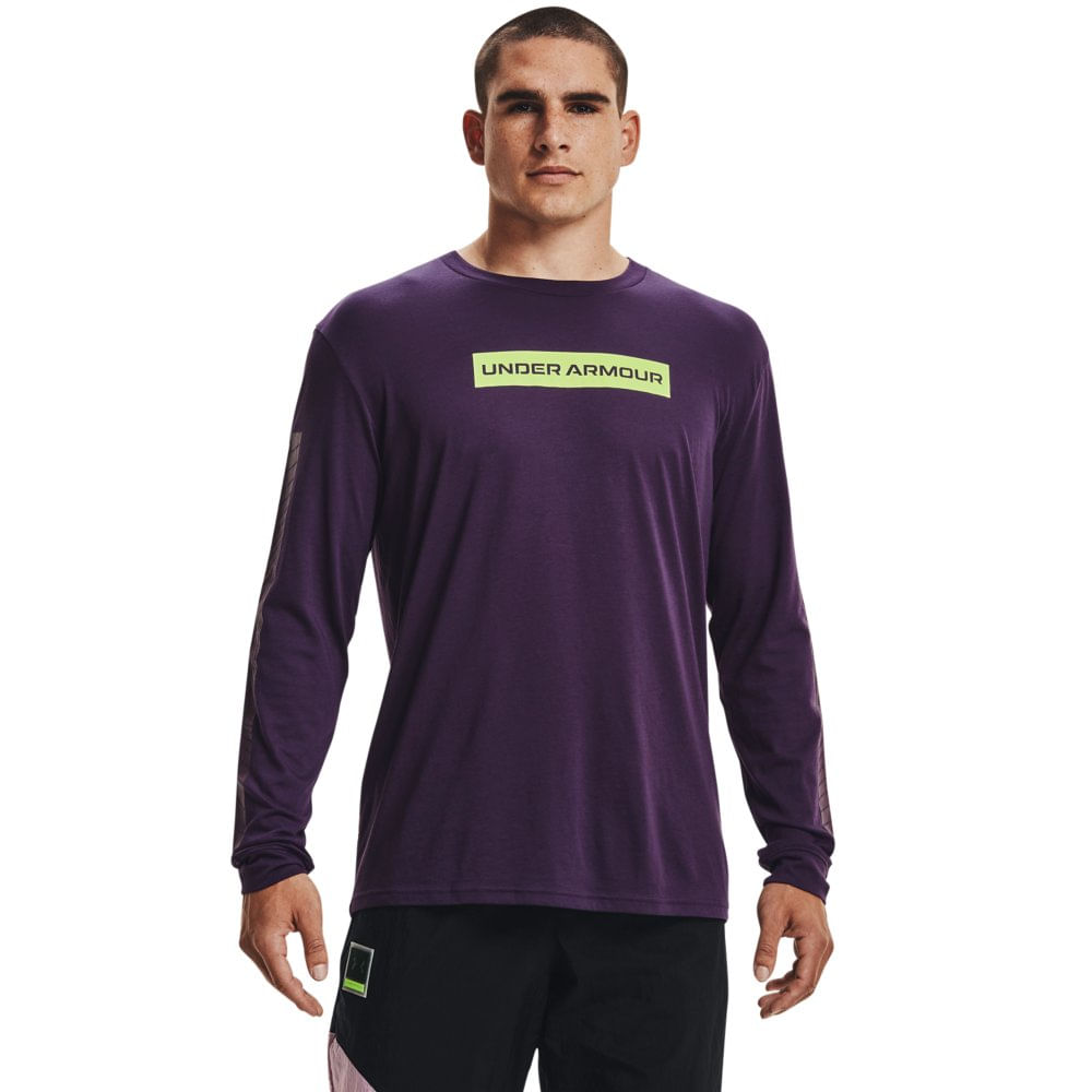 Camiseta Manga Longa de Treino Masculina Under Armour 21230 SWERVE