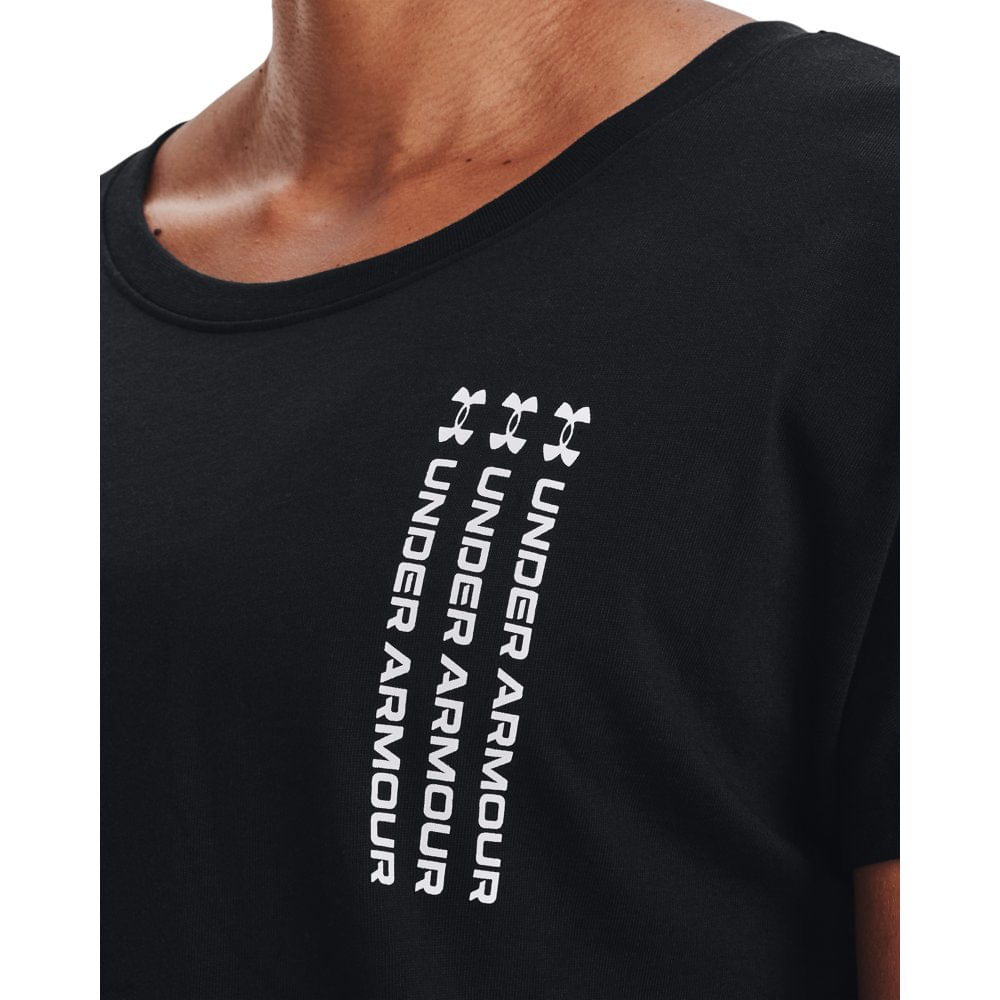 Camiseta de Treino Feminina Under Armour Live Repeat WM GP