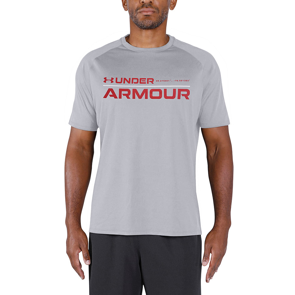 Camiseta de Treino Masculina Under Armour Tech 2.0 WordMark