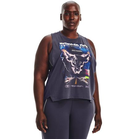 Regata de Treino Plus Size Feminina Under Armour Knockout Preto