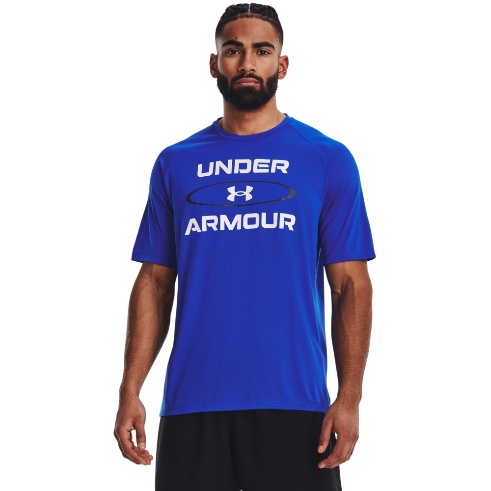 Camiseta de Treino Masculina Under Armour Tech 2.0 WM GP SS BRZ