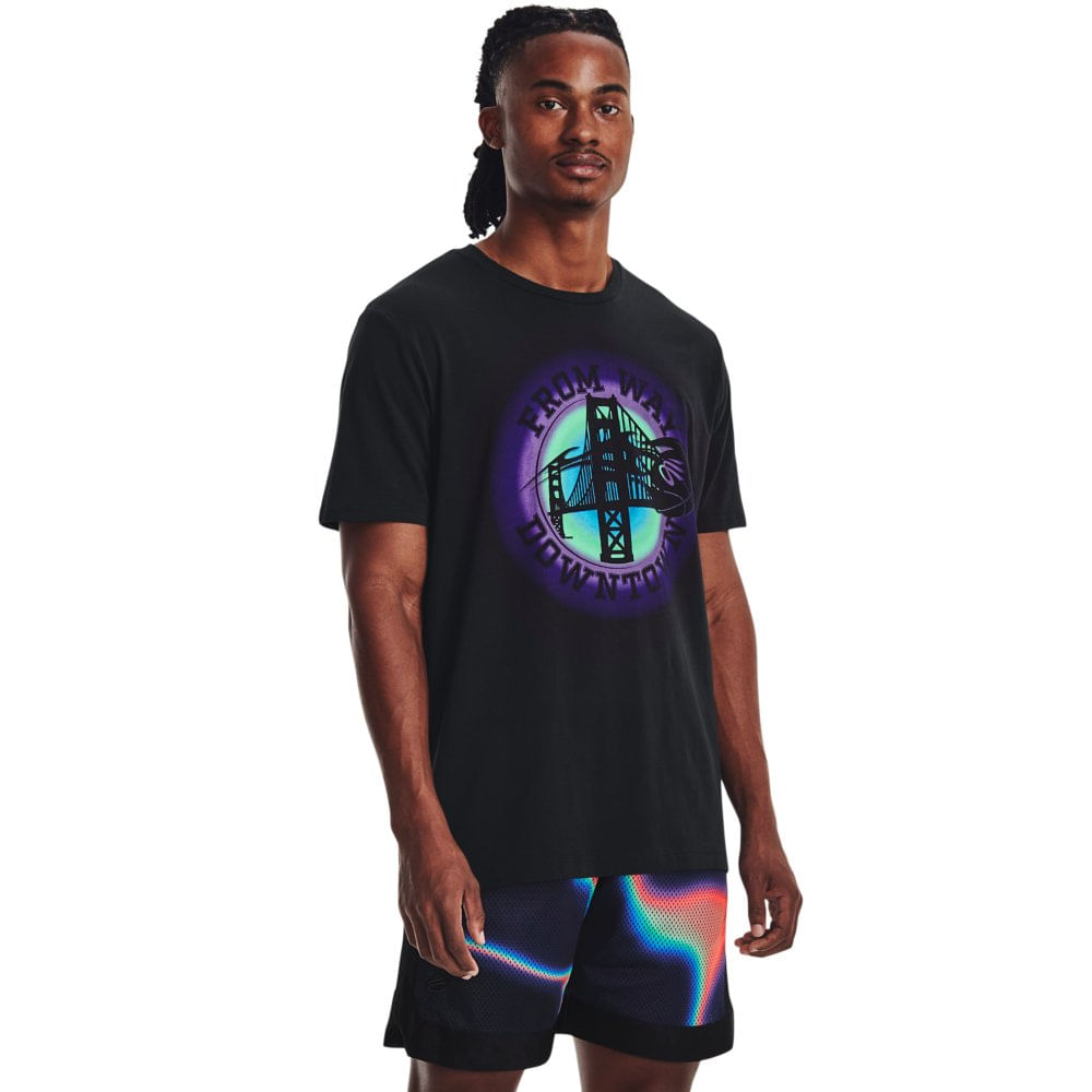 Camiseta de Basquete Masculina Under Armour Curry 10 Northern Lights