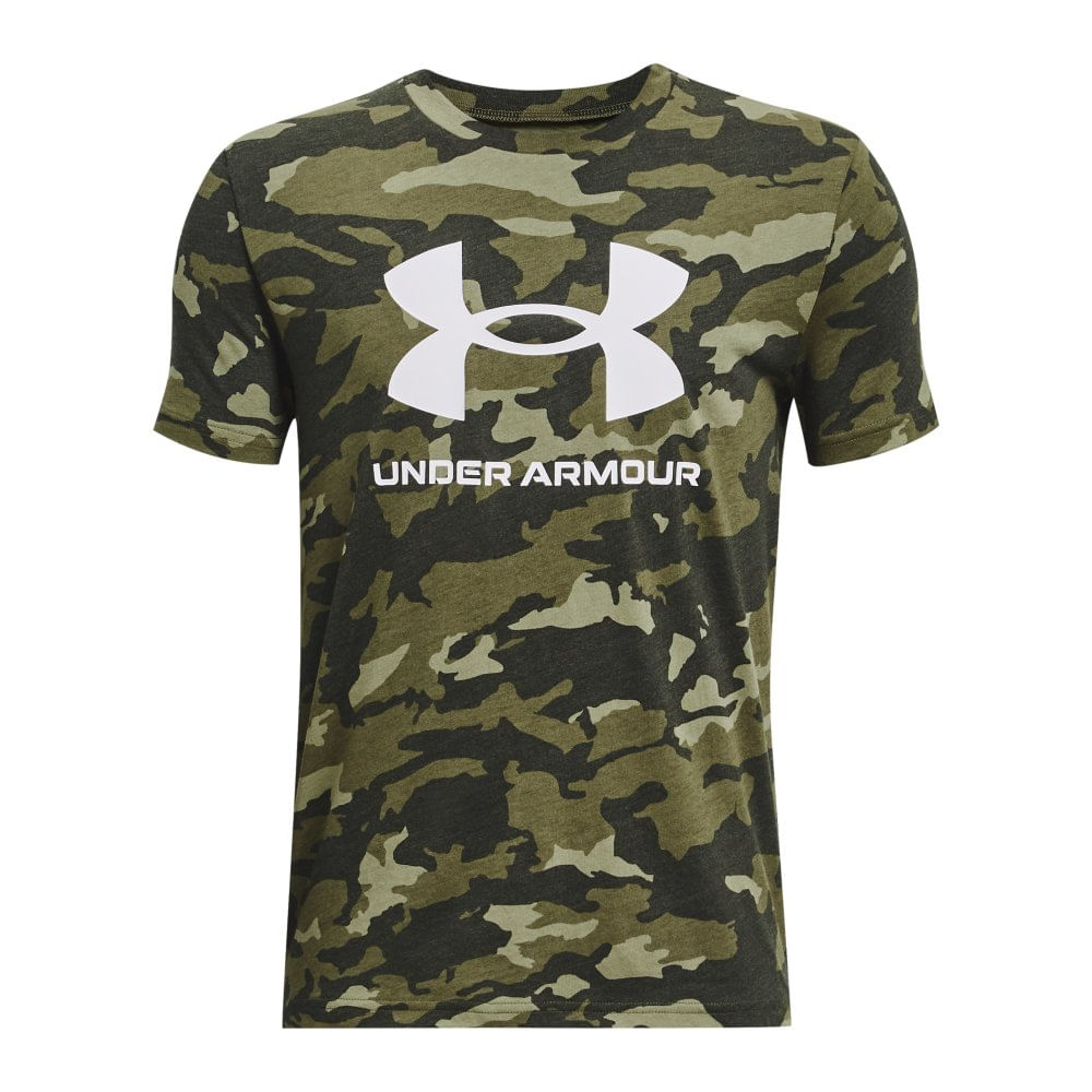 Camiseta Infantil Under Armour Sportstyle Logo AOP SS