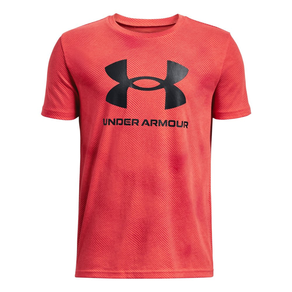 Camiseta Infantil Under Armour Sportstyle Logo AOP SS