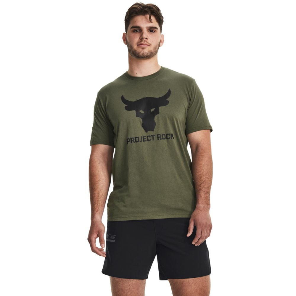 Camiseta de Treino Masculina Under Armour Project Rock Brahma Bull SS