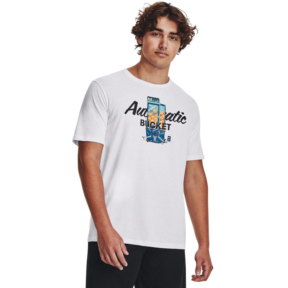 Camiseta de Basquete Masculina Under Armour Claw Machine