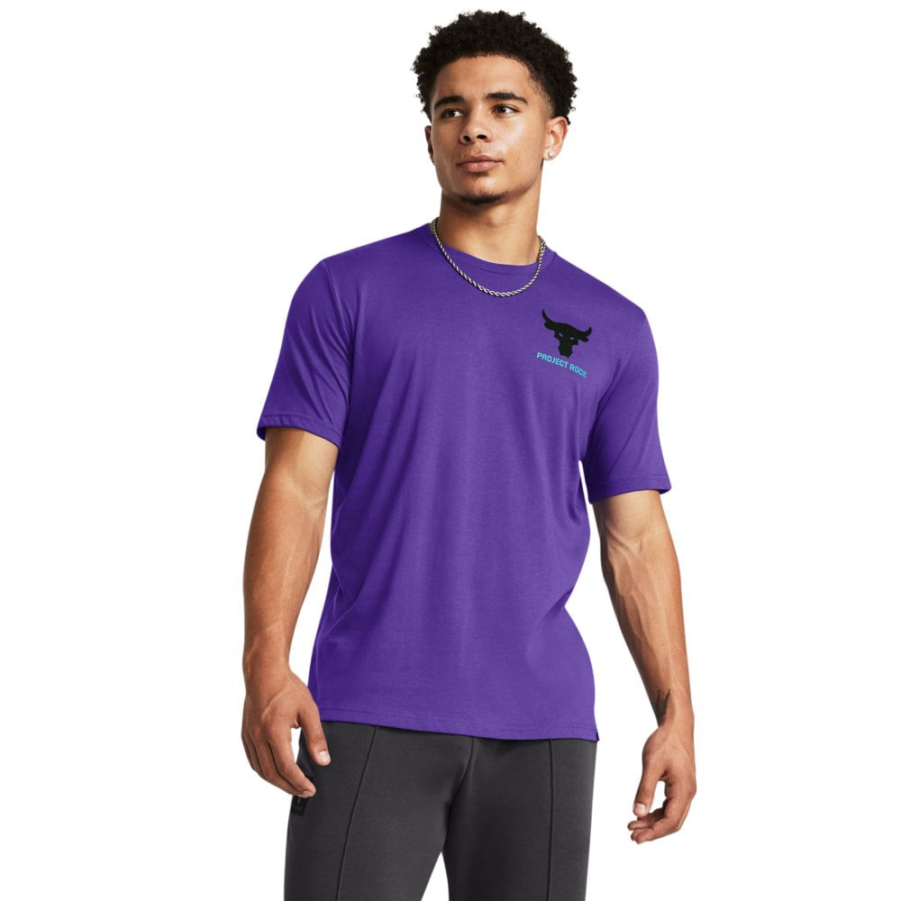 Camiseta de Treino Masculina Under Armour Project Rock LC Brahma