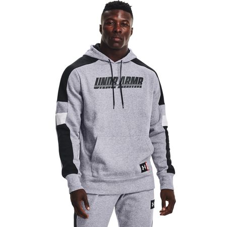 Moletom Under Armour Rival Fleece Big Logo Hoodie Cinza Masculino